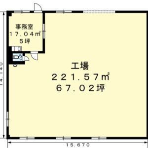 栃木県足利市朝倉町797-1　67坪　貸倉庫・貸工場｜L-Net（エルネット） 画像1