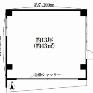 東京都江東区亀戸４丁目１３－１８　13坪　貸倉庫・貸工場｜L-Net（エルネット） 画像1