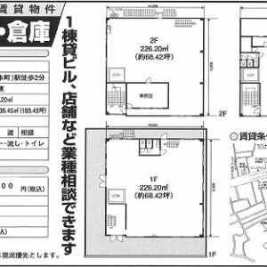 東京都板橋区本町　193.4坪　貸倉庫・貸工場｜L-Net（エルネット） 画像1