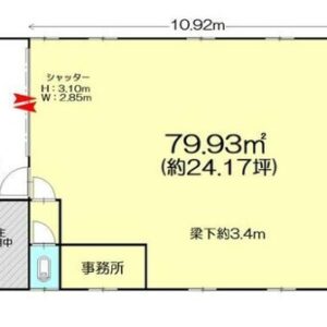 神奈川県横浜市港北区新羽町822-4　24.2坪　貸倉庫・貸工場｜L-Net（エルネット） 画像1