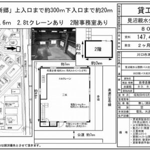 埼玉県川口市本蓮１丁目５－１８　24.5坪　貸倉庫・貸工場｜L-Net（エルネット） 画像1