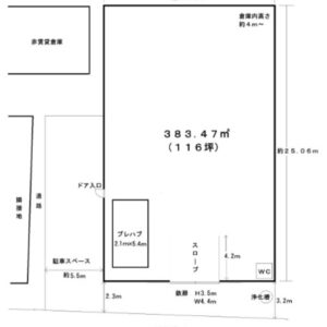 埼玉県川口市大字新堀　116坪　貸倉庫・貸工場｜L-Net（エルネット） 画像1