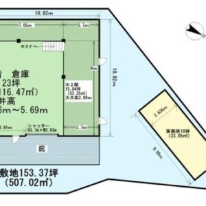 埼玉県北葛飾郡松伏町大字築比地４５－１　91.1坪　貸倉庫・貸工場｜L-Net（エルネット） 画像1