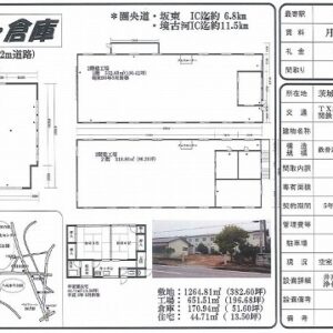 茨城県坂東市鵠戸４６３－１　197.1坪　貸倉庫・貸工場｜L-Net（エルネット） 画像1