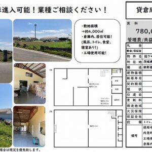 茨城県龍ケ崎市川原代町６１１６－１　174.1坪　貸倉庫・貸工場｜L-Net（エルネット） 画像1