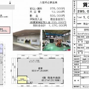 群馬県太田市南矢島町４５１番１　129.6坪　貸倉庫・貸工場｜L-Net（エルネット） 画像1