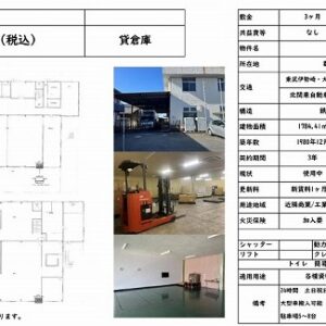 群馬県伊勢崎市東本町３８２－３　539.8坪　貸倉庫・貸工場｜L-Net（エルネット） 画像1