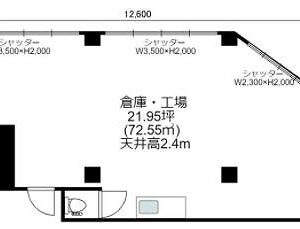 東京都江東区東砂５丁目１３－１６　21.9坪　貸倉庫・貸工場｜L-Net（エルネット） 画像1