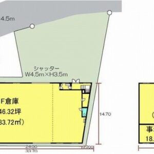 東京都足立区花畑7丁目21-25 211.2坪 貸倉庫・貸工場|L-Net(エルネット) 画像1 東京都足立区花畑7丁目21-25 211.2坪 貸倉庫・貸工場|L-Net(エルネット) 画像1