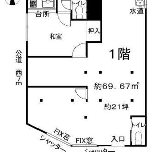 東京都江東区毛利１丁目１　21.1坪　貸倉庫・貸工場｜L-Net（エルネット） 画像1