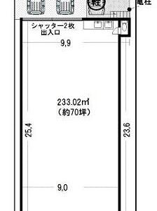 東京都北区浮間３丁目３４－２６　70.5坪　貸倉庫・貸工場｜L-Net（エルネット） 画像1