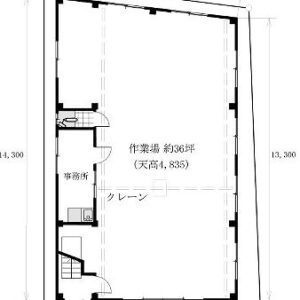 東京都足立区江北１丁目３１－３　37.6坪　貸倉庫・貸工場｜L-Net（エルネット） 画像1