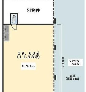 東京都荒川区東日暮里３丁目　12坪　貸倉庫・貸工場｜L-Net（エルネット） 画像1