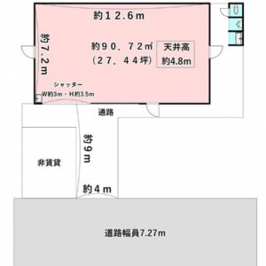 東京都江戸川区松本２丁目５－１４　27.4坪　貸倉庫・貸工場｜L-Net（エルネット） 画像1