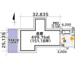 東京都足立区西伊興３丁目１３－２２　156.3坪　貸倉庫・貸工場｜L-Net（エルネット） 画像1
