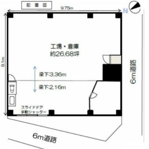 東京都足立区宮城１丁目３２－７　26.6坪　貸倉庫・貸工場｜L-Net（エルネット） 画像3