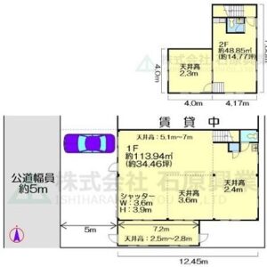 神奈川県横浜市港北区新羽町５４９　49.2坪　貸倉庫・貸工場｜L-Net（エルネット） 画像1