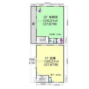 神奈川県横浜市港北区新羽町１７３８－３　Ｂ棟　75.8坪　貸倉庫・貸工場｜L-Net（エルネット） 画像2