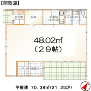 千葉県東金市田間1260-4　21.3坪　貸倉庫・貸工場｜L-Net（エルネット） 画像1