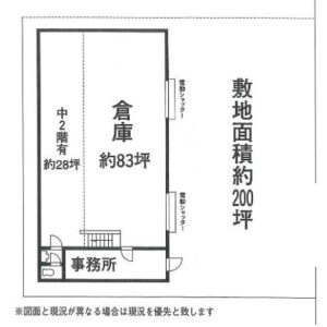 埼玉県東松山市大字石橋１６６４－７　83坪　貸倉庫・貸工場｜L-Net（エルネット） 画像1