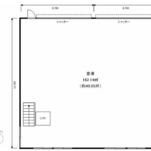 埼玉県川越市大字下赤坂６６３－１　149.6坪　貸倉庫・貸工場｜L-Net（エルネット） 画像1