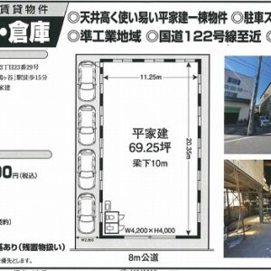 埼玉県川口市青木３丁目２３－２９　69.3坪　貸倉庫・貸工場｜L-Net（エルネット） 画像1