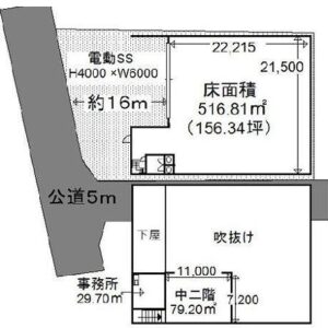 埼玉県越谷市東大沢４丁目１４－１　156.3坪　貸倉庫・貸工場｜L-Net（エルネット） 画像1