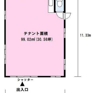 埼玉県川口市芝高木１丁目６－５　30坪　貸倉庫・貸工場｜L-Net（エルネット） 画像1