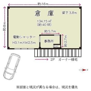 埼玉県川越市南大塚１丁目３－２１　40.6坪　貸倉庫・貸工場｜L-Net（エルネット） 画像1