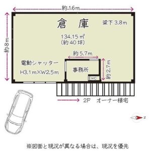 埼玉県川越市南大塚１丁目３－２１　40.6坪　貸倉庫・貸工場｜L-Net（エルネット） 画像1