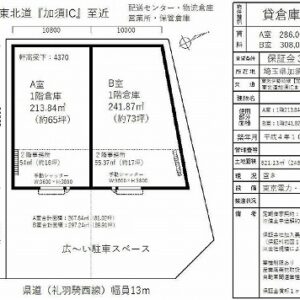 埼玉県加須市馬内３１０－３　81坪　貸倉庫・貸工場｜L-Net（エルネット） 画像1