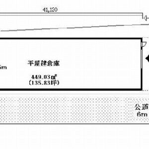 埼玉県羽生市東３丁目５－７　135.8坪　貸倉庫・貸工場｜L-Net（エルネット） 画像1