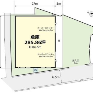 埼玉県さいたま市見沼区大字小深作４２８－１　285.9坪　貸倉庫・貸工場｜L-Net（エルネット） 画像1