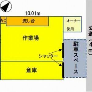 埼玉県さいたま市見沼区大字片柳４７４－１　34.4坪　貸倉庫・貸工場｜L-Net（エルネット） 画像1