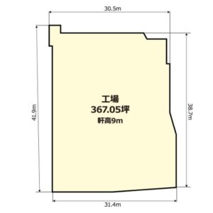 埼玉県日高市大字栗坪４６０－３　367.1坪　貸倉庫・貸工場｜L-Net（エルネット） 画像1