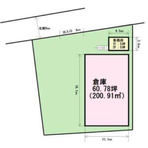 埼玉県越谷市大字増森２４９０－１　70.8坪　貸倉庫・貸工場｜L-Net（エルネット） 画像1