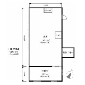 埼玉県川越市大字下赤坂６６３－１ 110.7坪 貸倉庫・貸工場｜L-Net（エルネット）
