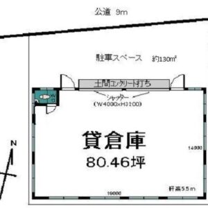 埼玉県入間市宮寺２６７９－１　62.6坪　貸倉庫・貸工場｜L-Net（エルネット） 画像1