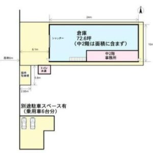 埼玉県越谷市大字大松144　72.6坪　貸倉庫・貸工場｜L-Net（エルネット） 画像1