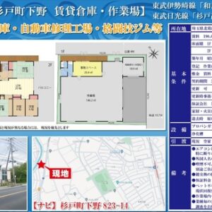 埼玉県北葛飾郡杉戸町大字下野８２３－１４ 86.7坪 貸倉庫・貸工場｜L-Net（エルネット）