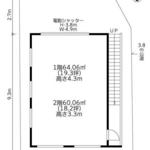 埼玉県川口市大字榛松字北山梨１９０７－２１　37.5坪　貸倉庫・貸工場｜L-Net（エルネット） 画像2