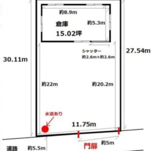 埼玉県越谷市川柳町１丁目６２番８、６３番８、６３番１０　99.5坪　貸倉庫・貸工場｜L-Net（エルネット） 画像4