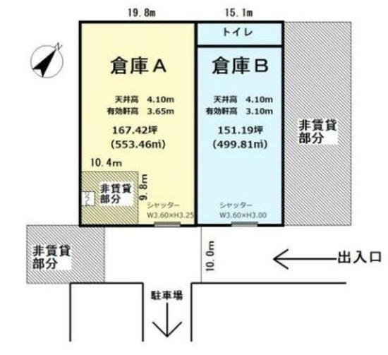 埼玉県越谷市大字増林3610 318.6坪 貸倉庫・貸工場|L-Net(エルネット) 画像4 埼玉県越谷市大字増林3610 318.6坪 貸倉庫・貸工場|L-Net(エルネット) 画像4